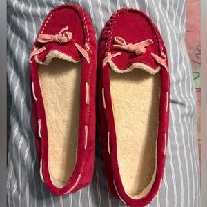 L.L. Bean Dark Pink Slippers